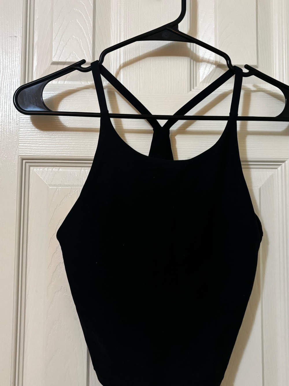 Black Strappy Women's Tank Top